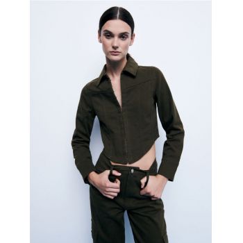 Reserved - Jachetă corset - verde ieftina