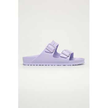 Birkenstock papuci Arizona EVA femei, culoarea violet