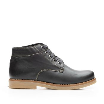 Ghete dama din piele naturala, Leofex - 191 Negru Box