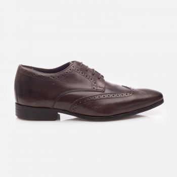 Pantofi bărbăți eleganți din piele naturală - 1406 Maro Box de firma originali