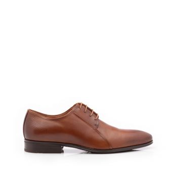Pantofi eleganti barbati din piele naturala,Leofex - 743* Cognac Box de firma original