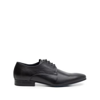 Pantofi eleganti barbati din piele naturala,Leofex - 885 negru box de firma original