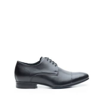 Pantofi eleganti barbati din piele naturala,Leofex - 892 negru box de firma original