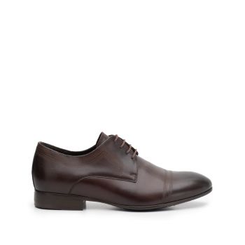 Pantofi eleganti barbati din piele naturala,Leofex - 896 Mogano box de firma original