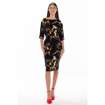 Rochie cambrata cu imprimeu floral Lise la reducere