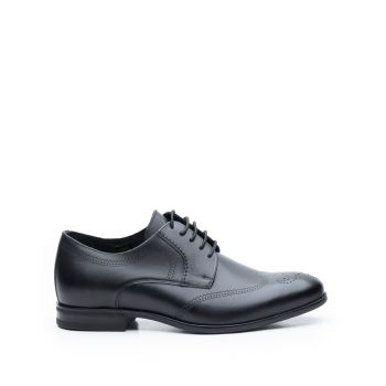Pantofi barbati eleganti din piele naturala,Leofex-583 Negru Box la reducere
