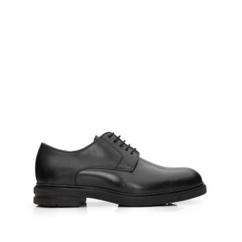 Pantofi casual barbati din piele naturala, Leofex - 699 Negru Box ieftin