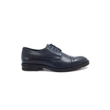 Pantofi casual barbati din piele naturala Leofex - Mostră 930-1 Blue Box de firma originali