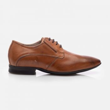 Pantofi eleganți bărbați din piele naturală - 3108 Cognac Box de firma originali