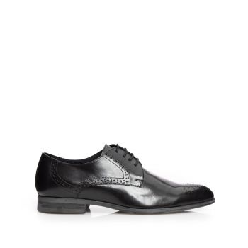 Pantofi eleganti barbati din piele naturala Leofex -512 P Negru Box ieftin