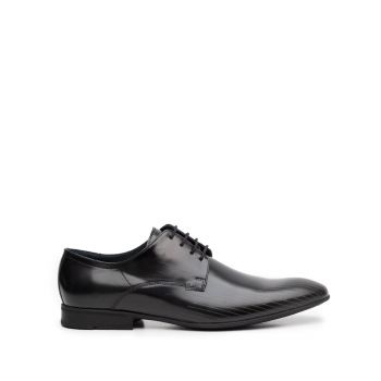 Pantofi eleganti barbati din piele naturala, Leofex - 822 Negru Florantic ieftin