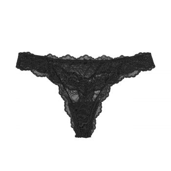 Floral Lace Thong Panty XS