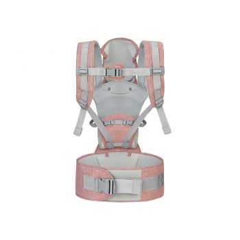 Marsupiu multifunctional KikkaBoo 3 in 1 Chloe Pink ieftin