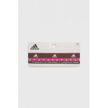 Adidas Performance bentite de antrenament 3-pack culoarea roz
