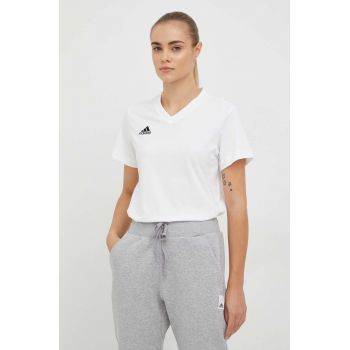 adidas Performance tricou din bumbac Entrada 22 culoarea alb HC0442