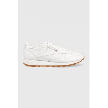 Reebok Classic sneakers din piele GY0956 culoarea alb GY0956-FWH/PG/RB