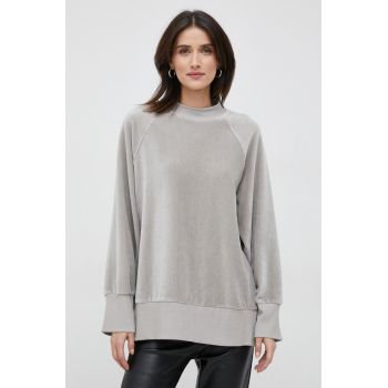 United Colors of Benetton bluza femei, culoarea gri, neted