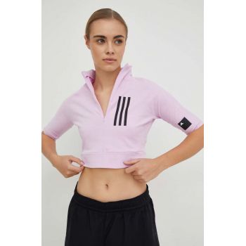Adidas Performance tricou femei, culoarea roz