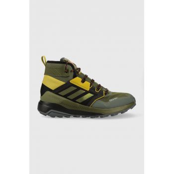 Adidas TERREX pantofi Trailmaker Mid barbati, culoarea verde, izolat