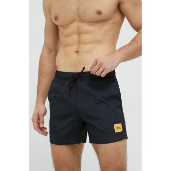 HUGO pantaloni scurti de baie culoarea negru