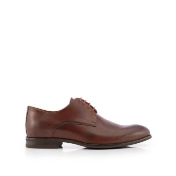 Pantofi bărbați eleganți din piele naturală, Leofex - 898 Red wood Box la reducere