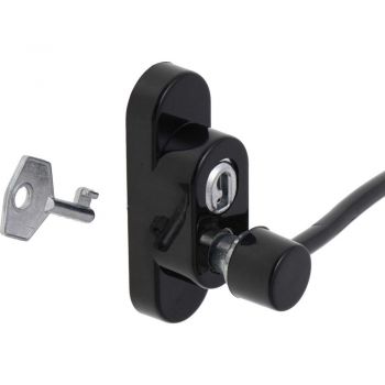 Sistem siguranta pentru geam cu cheie 21 cm Ikonka negru
