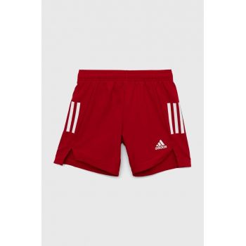 Adidas Performance pantaloni scurti copii CONDIVO21 SHOY culoarea rosu, talie reglabila de firma originali