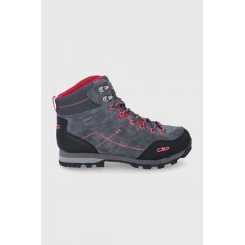 CMP pantofi ALCOR MID WMN TREKKING SHOE WP femei, culoarea gri