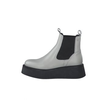 Ghete Chelsea wedge de piele