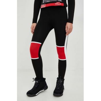 Newland leggins sport Lea femei, culoarea negru, modelator