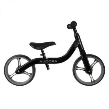 Bicicleta copii 2-5 ani, fara pedale, Ultralight Alu Neagră, Hudora 162.10422