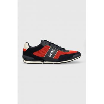 BOSS sneakers Saturn culoarea albastru marin