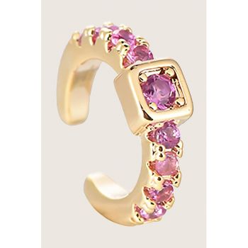 Cercei placati cu aur de 14K decorati cu zirconia
