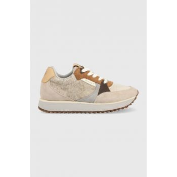 Gant sneakers Bevinda culoarea bej