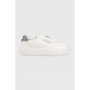 Karl Lagerfeld sneakers pentru bebeluși MAXI KUP culoarea alb KL62229