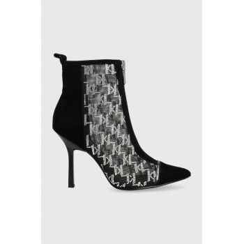 Karl Lagerfeld pantofi cu toc KL30951D SARABANDE femei, culoarea negru