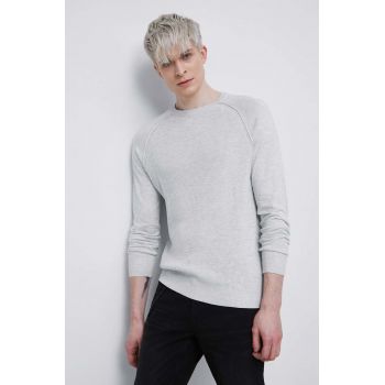 Medicine pulover barbati, culoarea gri, light de firma original