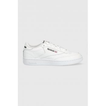 Reebok Classic sneakers din piele CLUB C 85 GZ1605 culoarea alb GZ1605-FTW/FT/BL ieftini