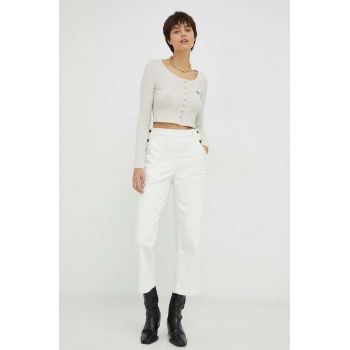 Lee jeansi All Purpose Utility Ecru femei high waist