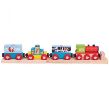 Set BigJigs Toys Primul Meu Trenulet de Marfa