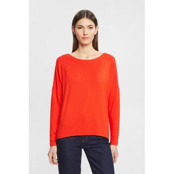 Bluza relaxed fit cu decolteu rotund