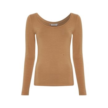Bluza slim fit din amestec de lyocell