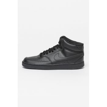 Pantofi sport mid-high de piele ecologica Court Vision