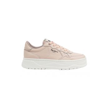 Pantofi sport flatform de piele