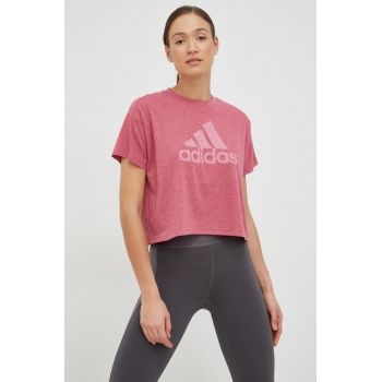 Adidas tricou femei, culoarea roz