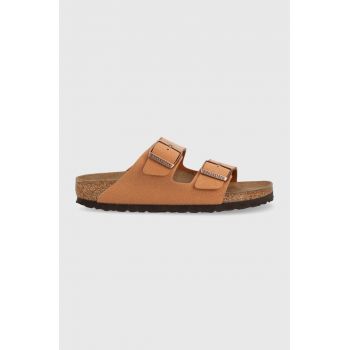 Birkenstock papuci Arizona femei, culoarea maro, 1025046