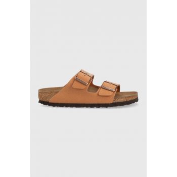 Birkenstock papuci Arizona femei, culoarea maro 1025046-Pecan de firma originali