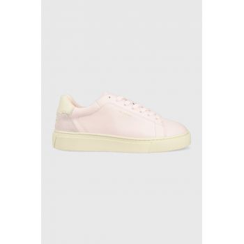 Gant sneakers din piele Julice culoarea roz