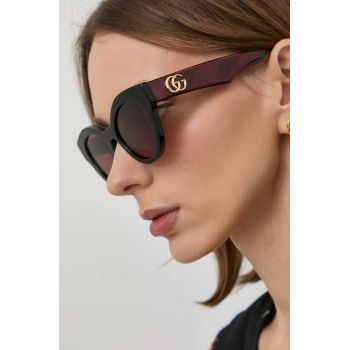 Gucci ochelari de soare femei, culoarea bordo de firma originali
