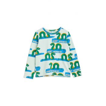 Mini Rodini longsleeve copii culoarea verde, modelator ieftin